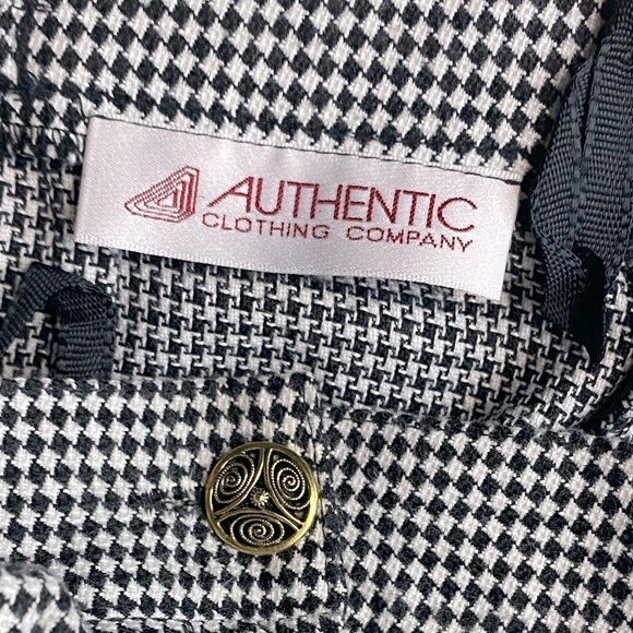 Vintage Authentic Clothing Company Houndstooth High Rise Wide Leg Cutlottes S - Picture 4 of 13